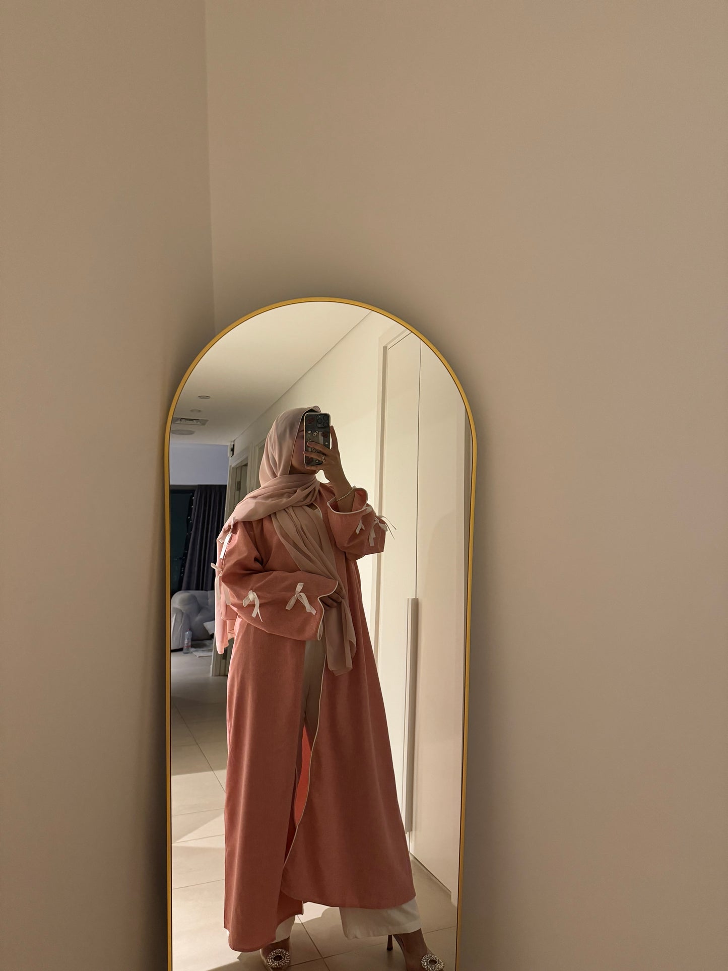 Coquette abaya- pink