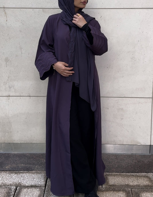 Abaya wave- purple