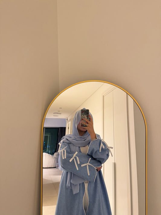 Coquette abaya- blue