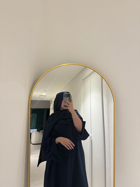 Blue Navy cross Abaya